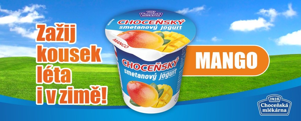 Smetanový jogurt mango