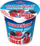 Fotografie produktu Choceňský smetanový jogurt 8% lesní plody s příchutí mascarpone 150g (limitovaná edice)