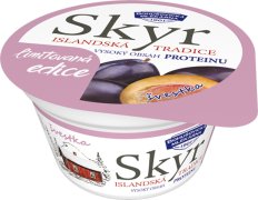 Fotografie produktu Skyr 0,1% tradiční islandský výrobek 130g švestka