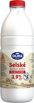 Selské mléko čerstvé 3,9 % 1 l 