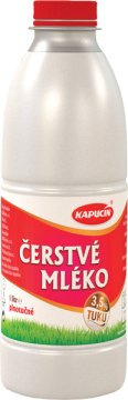 čerstvé mléko plnotučné