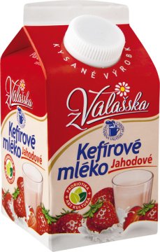 Nízkotučné kefírové mléko jahodové