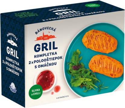 Bánovecká Gril kompletka - Polooštiepok na gril s omáčkou slivka-chilli 250g