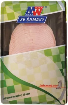 Klatovská šunka nejvyšší jakosti kráj.15x100g kalibr OA karton