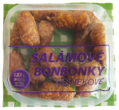 Salámové bonbonky česnekové 14x100g kalibr OA karton