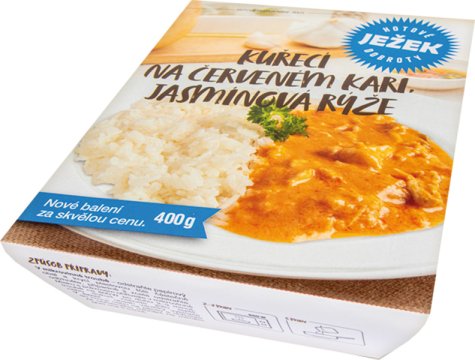 Kuřecí na červeném kari, jasmínová rýže 400 g 