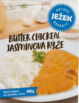 Butter chicken, jasmínová rýže 400 g 