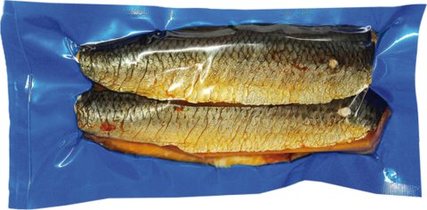 Uzený sleď vakuově balený