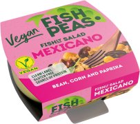 Fotografie produktu Veganský salát s hrachovou bílkovinou Mexicano 175g FishPeas