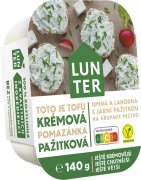 Fotografie produktu LUNTER Tofu Krémová pomazánka s pažitkou 140g